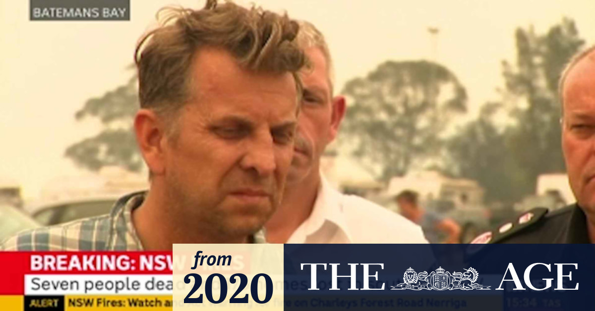 Video Andrew Constance describes the devastation on the NSW south coast